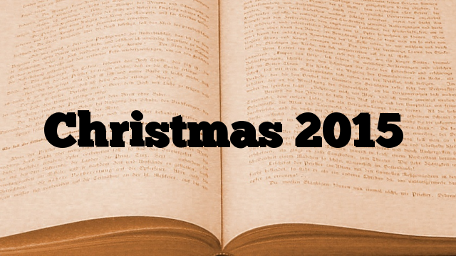Christmas 2015