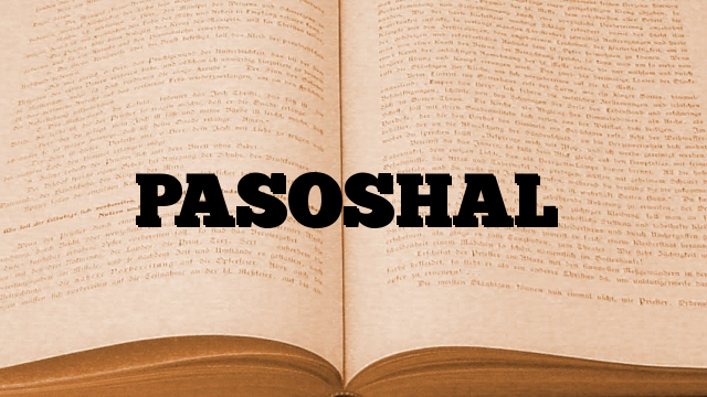 PASOSHAL